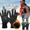 thumbnail image 2 of Sunshinehomely Winter Gloves for Men Women Touchscreen Gloves Cold Weather Thermal Warm Gloves Non-slip Windproof Gloves Snow Gloves for Motorcycle Riding Skiing Hiking Running, 2 of 7