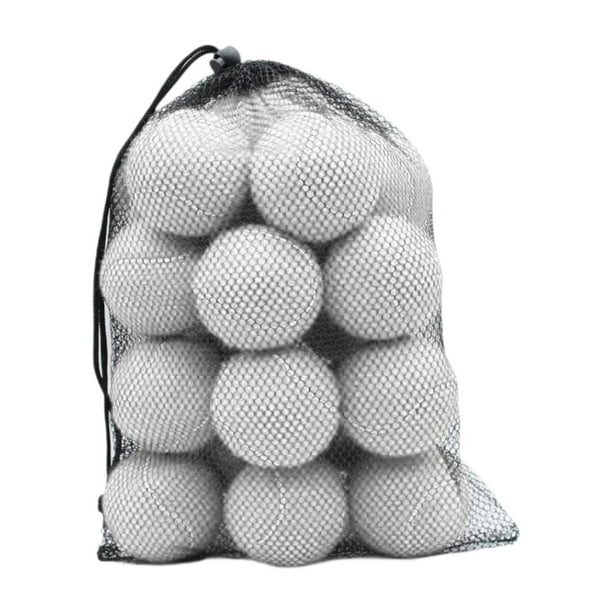 20 pelotas de tenis de entrenamiento de 6,35 cm de diámetro y elásticas. Blanco