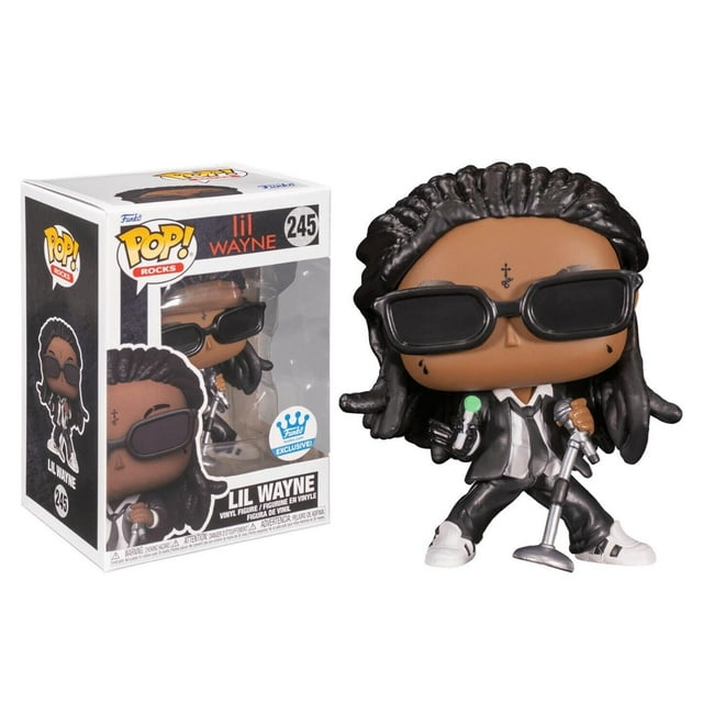 Figura de vinilo Funko Lil Wayne Pop! Rocks con piruleta, 9 cm