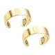 thumbnail image 1 of Minnieouse 2 piezas de anillos abiertos profesionales de tamaño pequeño para mujeres y hombres, equipo de protección corporal de Color sólido, anillo cuidado de los oídos Dorado Minnieouse CE007788-01, 1 of 6