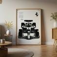 thumbnail image 6 of Ferrari Formula 1 Monochrome Canvas Wall Art &ndash; Modern Racing Car Decor, 6 of 10