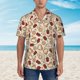 thumbnail image 2 of Fotbe Valentine'S Day Rose Camisa Hawaiana para Hombre Unisex – Camisa Casual de Verano con Botones de Manga Corta de Algodón y Lino,Large, 2 of 7
