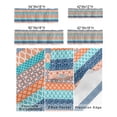 thumbnail image 3 of Kitchen Cafe Valance Curtain for Small Windows,Geometric Boho Ethnic Texture Rod Pocket Short Valances Abstract Floral Colorful Stripe Window Treatment Panel for Living Room/Bedroom/Bathroom,42x18in, 3 of 9