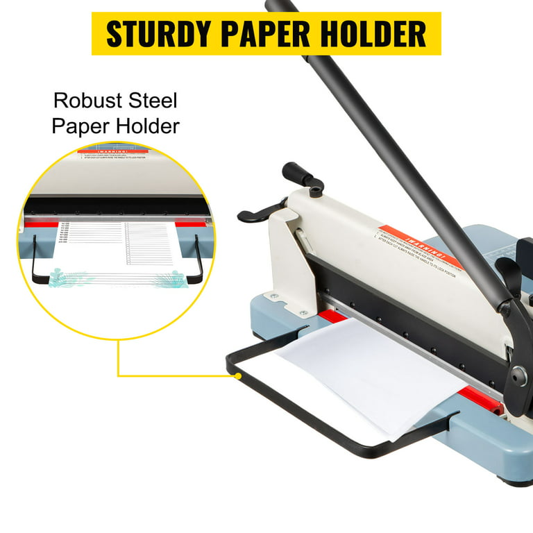 VEVOR Paper Cutter 12Inch A4 Commercial Heavy Duty Paper Cutter 300 Sheets  45HRC Hardness Stack Cutter Metal Base Desktop Stack Cutter for Home Office