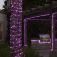 thumbnail image 2 of FYBTO Solar String Lights Outdoor, 2 Pack 100 LED Solar Rope Lights Copper Wire Fairy Lights Waterproof Waterproof Tube Light Decoration for Garden Fence Yard Summer Party (Purple)-0621, 2 of 5