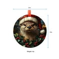 thumbnail image 5 of Otter 12 Ceramic/Acrylic Christmas Ornament, Sweetheart Love Highlight, Heartfelt Mom Token, Autumn Harvest Highlight, Collectible 2025 Memory Piece Piece, 5 of 5
