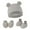 #01/Gray, variant on Baby Ears Newborn Hats Mittens and Socks Set for Boys Girls Beanie Hat 0-6 Month