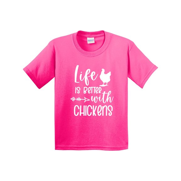 Inktastic Life is Better with Chickens Youth T-Shirt