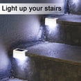 thumbnail image 4 of Solar Deck Lights, Finished Waterproof Led Solar Lamp for Outdoor Pathway, Yard, Patio, Stairs, Step and Fences，White light, 4 of 5