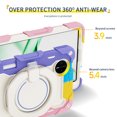 thumbnail image 3 of FJLBDE Case for Huawei MatePad Mini 8.8 Inch with 360 Kickstand, Shoulder Strap Carrying Protective Cover, Multicolor Pink, 3 of 6