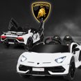 thumbnail image 3 of Costway 12V Kids Ride On Car Licensed Lamborghini SVJ RC w/ Trunk & Music White, 3 of 10