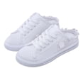 thumbnail image 2 of RotHome Women's Fashion Canvas Slip on Sneakers Casual Mule Shoes Comfortable Backless Loafers Breathable Lightweight Closed Toe Summer Walking Shoes, 2 of 7
