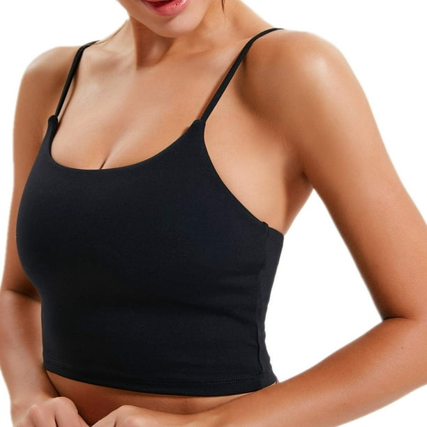 Women Padded Sports Bra Fitness Workout Running Shirts Yoga Tank Top 