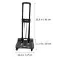 Hand Cart Strong Carrying Capacity Cart Lightweight Cart Fold up Trolley Folding Luggage Cart