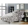 thumbnail image 2 of Michael Amini Mika 5-piece Floral Cotton Queen Duvet Set in Dove Gray/Silver, 2 of 2
