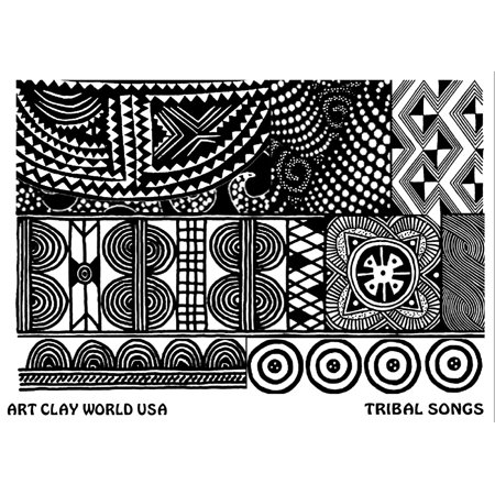s Texture Sheet Tribal Songs Design - 1 Pc., Rubber texture mat By FlexiStamp
