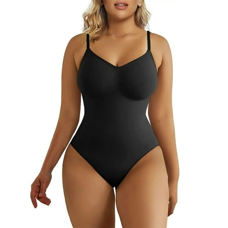 Cyinyin Lingerie Bodysuit Set Lingerie Set Bodysuit For Women Shapewear Seamless Sculpting Thong Body Shaper Tank Top Valentines Day Gifts Black
