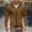 Brown, variant on Coat Men ZipperSolid Color Casual Fashion Hooded Pockets Long Sleeved Outwear Army Green S