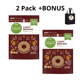 U.S. Pure Cane Sugar, Light Brown, 7 lbs Resealable Bag, Non-GMO