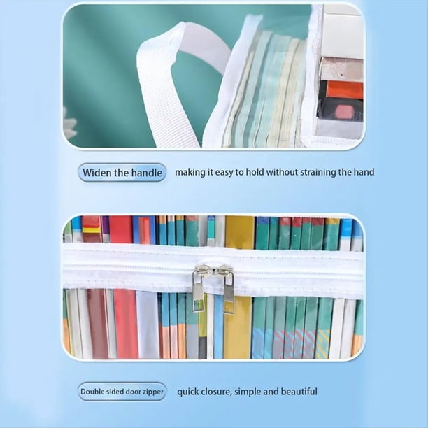 Bolsa de Almacenamiento de Viaje Transparente Grande Bolsa de Almacenamiento Transparente Impermeable con Asa, Bolsa de Almacenamiento con Cremallera para Organización C