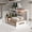 White, variant on TrendMallOasis L-Shaped Under Sink Storage Organizer, 2-Tier Pull-Out Shelf for Kitchen & Bathroom
