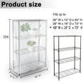 thumbnail image 3 of Waterproof Shelf Cover,Matte Translucent PVC Storage Wire Rack Covers,Outdoor Shelving Covers for Wire Shelves with Zipper 48" W x 18" D x 70" H, 3 of 17