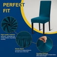 thumbnail image 2 of Chair Covers, Stretch Kitchen Dining Room Chair Covers Set of 6, Removable Washable Dining Chair Slipcovers for Home, Hotel, Banque, 2 of 8