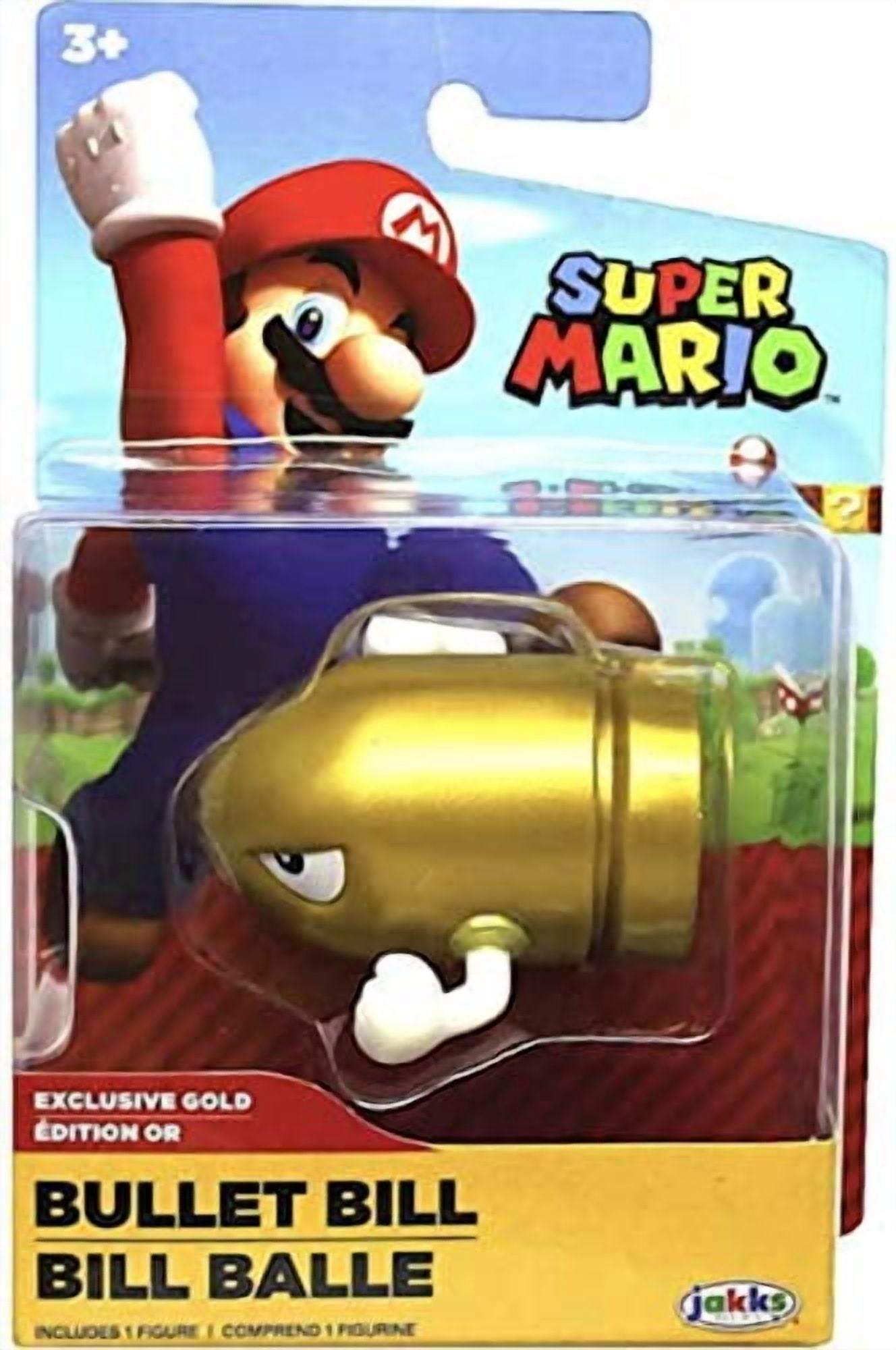 Nintendo 2.5" Limited Articulation Gold Bullet Bill
