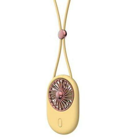 

Summer Neck Hanging Portable Fan Folding Handheld Mini Cord Usb Charge Fan