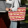 thumbnail image 7 of Pofeuu Red Lobster Print Beach Bag,Waterproof Sandproof Beach Tote Bag, Large Capacity Foldable Beach Bags for Women, 7 of 7