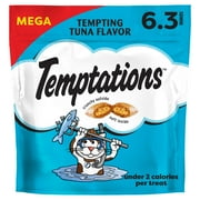 Temptations Classic Tuna Flavor Crunchy and Soft Cat Treats, 6.3 oz Pouch