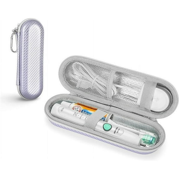 XUFLVPSEF Toothbrush Travel Case for Oral B/Oral-B Pro 1000 1500 5000 7000 7500 6000 9600/ Phlips Sonicare 4100 5100 1100 6100 5300 Electric Toothbrush, Portable Hard Protective Storage Bag