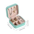 thumbnail image 3 of Mini Portable Zipper Jewelry Travel Box, Compact PU Leather Small Jewellery Organizer Storage Case for Rings Earrings Studs, Travel Gift Jewelry Holder, 3 of 6