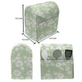 thumbnail image 4 of Vine Stand Mixer Cover, Silhouette Morning Glory Species Flower Pattern Gardening Art Theme, Kitchen Appliance Organizer Bag Cover with Pockets, 5 Quarts, Pale Green Mustard, by Ambesonne, 4 of 4