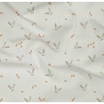 thumbnail image 4 of oneOone Organic Cotton Poplin Twill Fabric Carrot & Rabbit Face Animal Decor Fabric Printed BTY 42 Inch Wide, 4 of 4