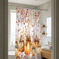 thumbnail image 7 of Thanksgiving Fall Harvest Shower Curtain Set, 72" x 72" Waterproof Polyester Bathroom Curtain with 12 Hooks, Rustic Farmhouse Leopard-Print Pumpkin Vintage Home Decor for Restroom, 7 of 7