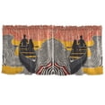 thumbnail image 7 of Yayeee Kitchen Curtains Tier Set of 2 Light Filtering 57"x24" Over Sink Window Panels, Striped Boat, 7 of 7