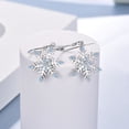 thumbnail image 2 of Snowflake Earrings Sterling Silver Snowflake Dangle Drop Earring for Women Christmas Jewelry Gifts, 2 of 6