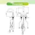 thumbnail image 3 of Juego central Faucet Homewerks 26-B423S-HW Touchless Chrome de 4 pulgadas, 3 of 8