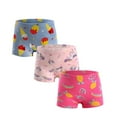 thumbnail image 5 of WIBACKER 3 Pack Girls 100% Cotton Boyshorts Panties 2-12T Kids Cartoon Boxer Shorts Underwear, Random Color, 5 of 9