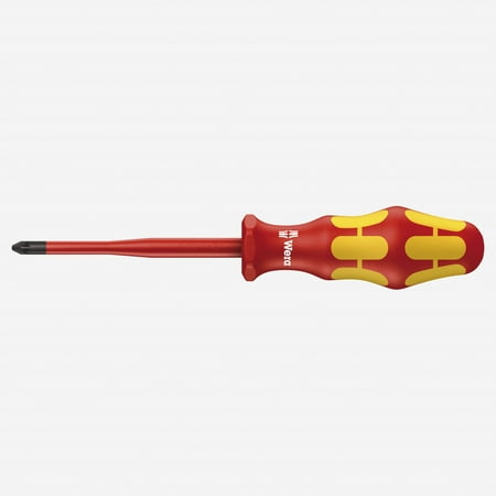 

Wera 006461 Kraftform Plus VDE Pozidriv Slim Screwdriver #2 x 100mm