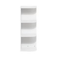 thumbnail image 3 of Furinno Pasir 3-Tier Corner Open Shelf Bookcase, White, 3 of 5