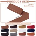 thumbnail image 2 of 24M 12 Colors Polypcotton Ribbon Garment Accessories Bag Strap Making Mixed Color 1-1/2 inch(38mm) about 2.19 yards(2m)/color, 2 of 6