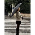 thumbnail image 3 of Chaqueta de lana elegante con cuello redondo para mujer, abrigo grueso corto holgado de manga larga liso a la moda con un botón, prendas de vestir para ir al trabajo, 3 of 5