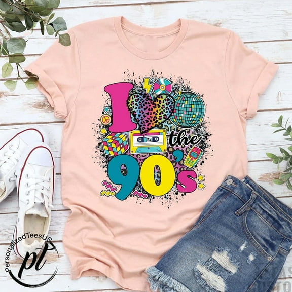 I Love The 90's Shirt, Retro 90s Party Outfit, Cassette Tape Tee, 90s Birthday Shirt, Nostalgia Gift, Music Lover T-Shirt