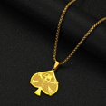 thumbnail image 2 of Heart-shaped Skull Necklace Ace of Spades Pendant Men Women Charm Jewelry, 2 of 5