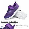 thumbnail image 4 of Kids Shoes Girls Sneakers Sports Running Shoes Slip on Athletic Shoes Purple Big Kid Size 4, 4 of 6