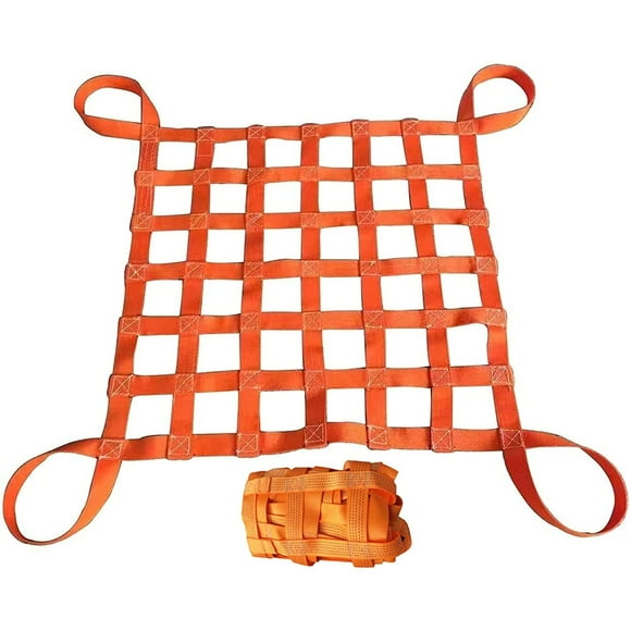 Eslinga plana de nailon de Lifting Net Earthtec, malla cuadrada de 10 cm
