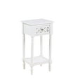 thumbnail image 5 of Convenience Concepts French Country Khloe Deluxe 1 Drawer Accent Table with Shelf, White, 5 of 6