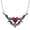 3, variant on Edgy Bat Wing Resin Heart Necklace Gothic Copper Chain Jewelry Women's Halloween Fashion